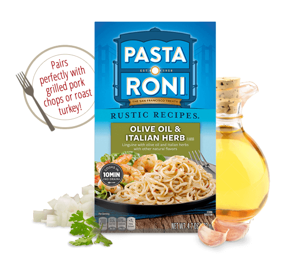 Olive Oil & Italian Herb Pasta Roni | RiceARoni.com
