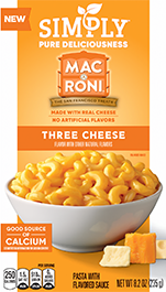 Simply Pure Deliciousness Mac-A-Roni Three Cheese 