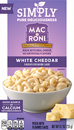 Simply Pure Deliciousness Mac-A-Roni White Cheddar