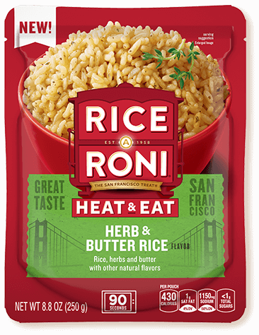 herb and butter heat and eat rice a roni